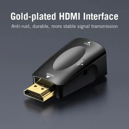 Vention Adaptador HDMI (Macho) a VGA (Hembra) con Audio Jack 3.5mm, Conversor aidb0